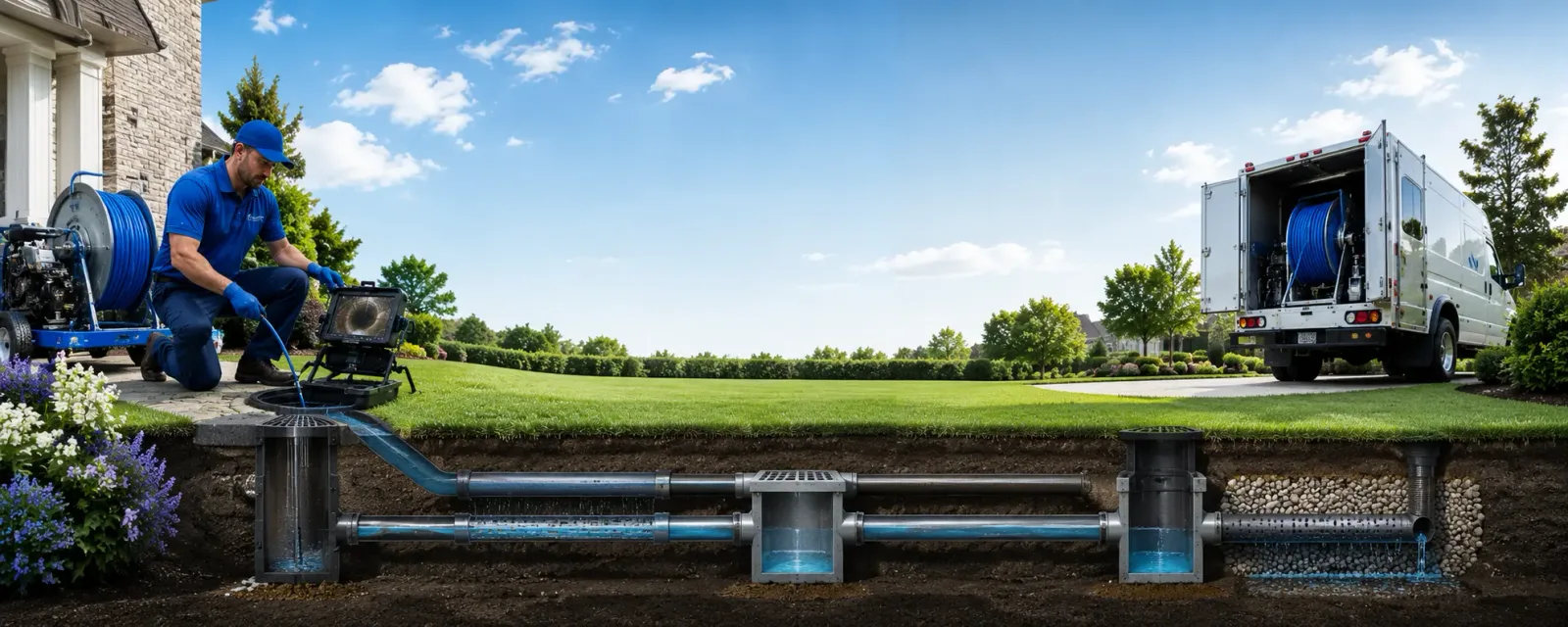 Outdoor drain cleaning information for Montague, MI